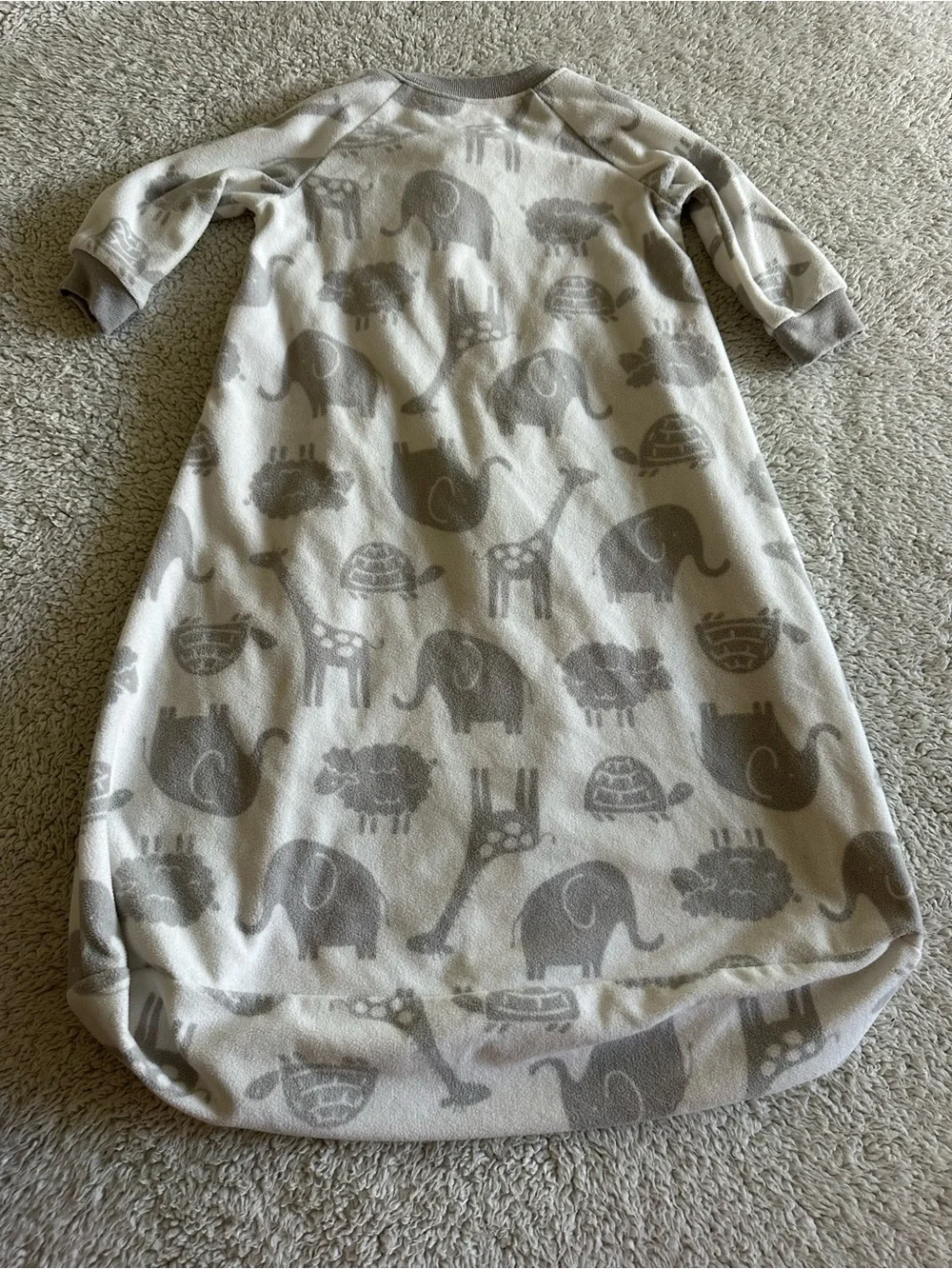 🦋Carter's Cream & Gray Animal Print Sleep Sack